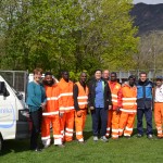 L'Assessora incontra i lavoratori che puliscono gli argini dei fiumi