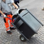 Beseitigung der Abfallbehälter im Zentrum 19.-22. Mai