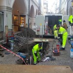 Gas-Notrufdienst im Einsatz