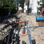 Arbeiten zur Erneuerung der Infrastrukturen in der Fagenstraße