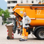 Raccolta rifiuti a Bolzano a Ferragosto 2018