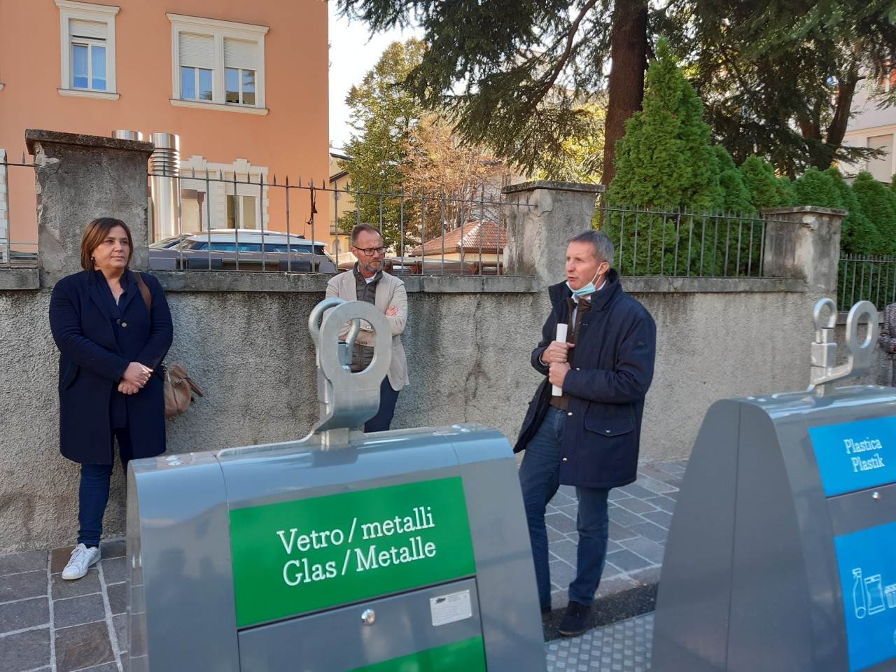 Neue unterirdische Wertstoffinsel in der Claudia-de’-Medici-Straße 