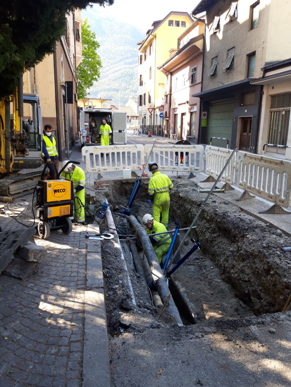 SEAB ha riattivato diversi cantieri in città