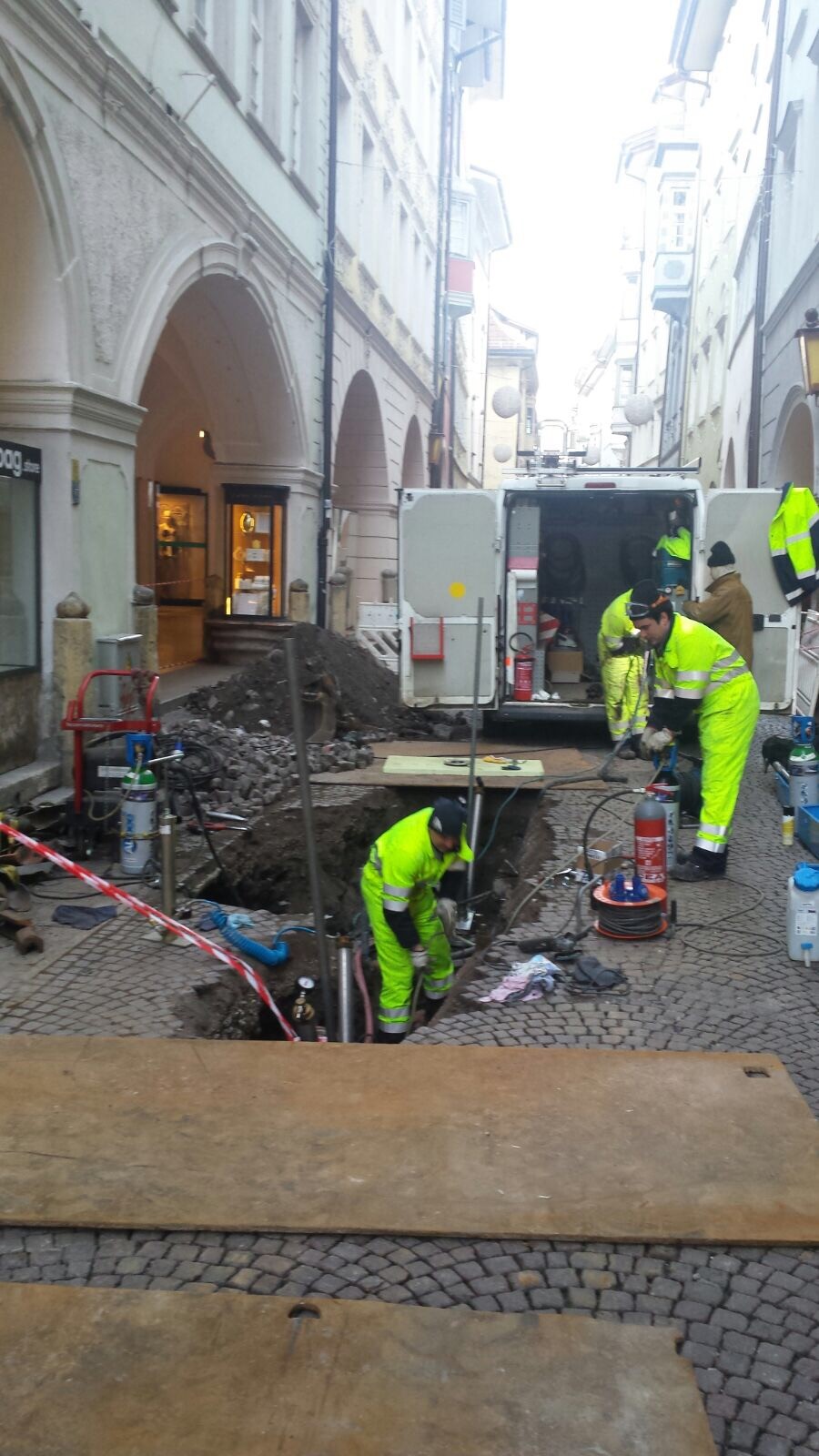Gas-Notrufdienst im Einsatz
