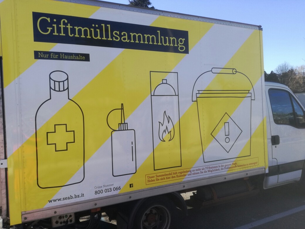 Modifiche degli orari di raccolta mobile dei rifiuti pericolosi