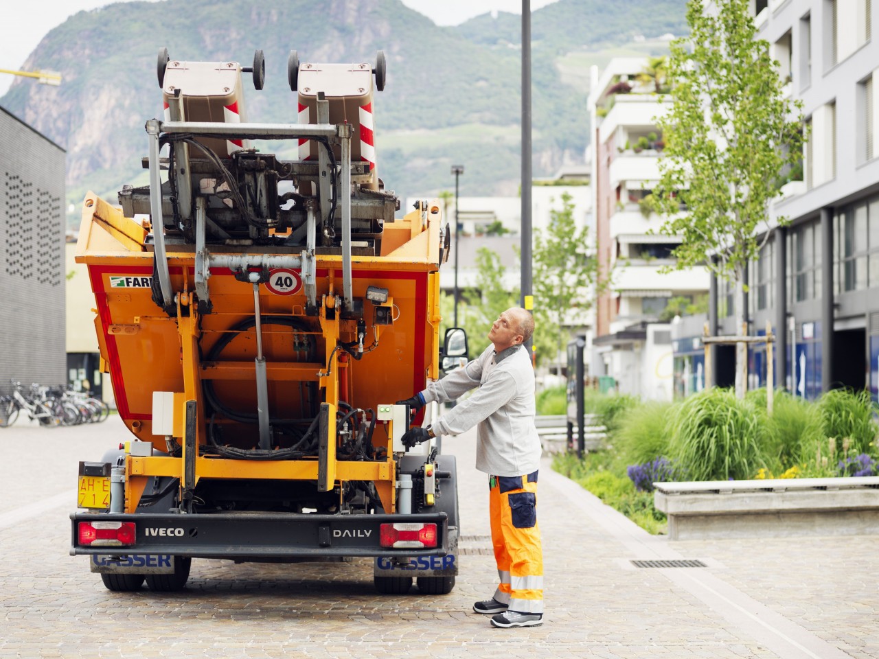 Lavaggio dei contenitori dell‘organico 2018