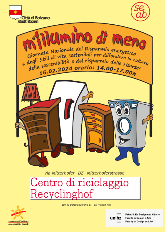 M'illumino di meno 2024 al Centro di riciclaggio