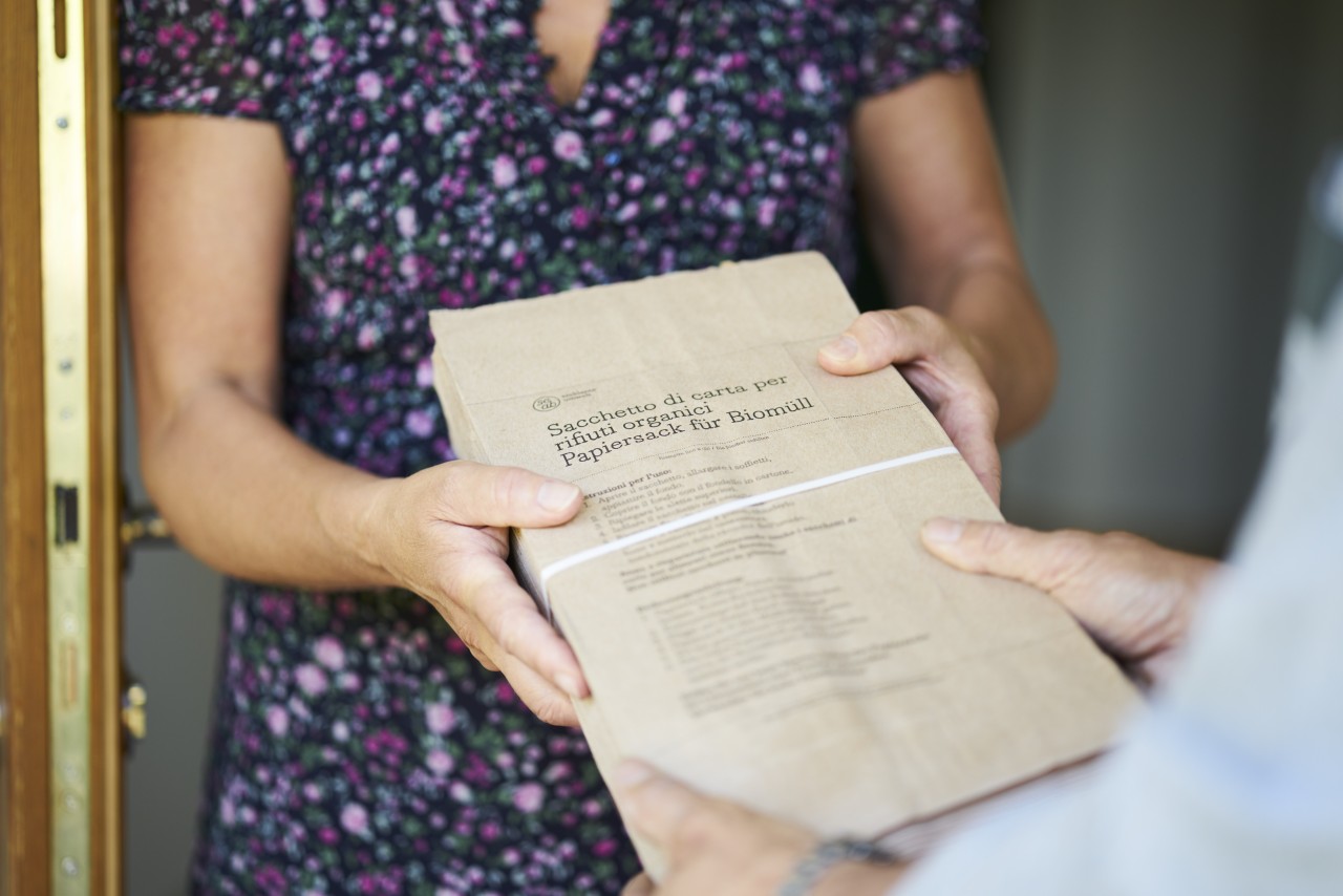 Am 1.2.2021 beginnt in Bozen die jährliche Verteilung der Biomüllsäcke