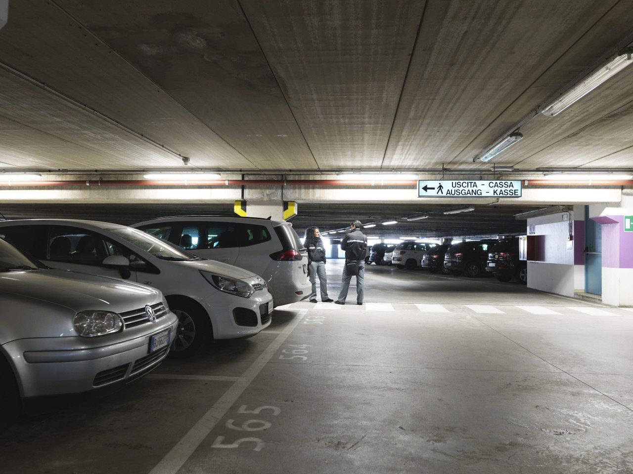 Arbeiten am Parkhaus BZ Mitte