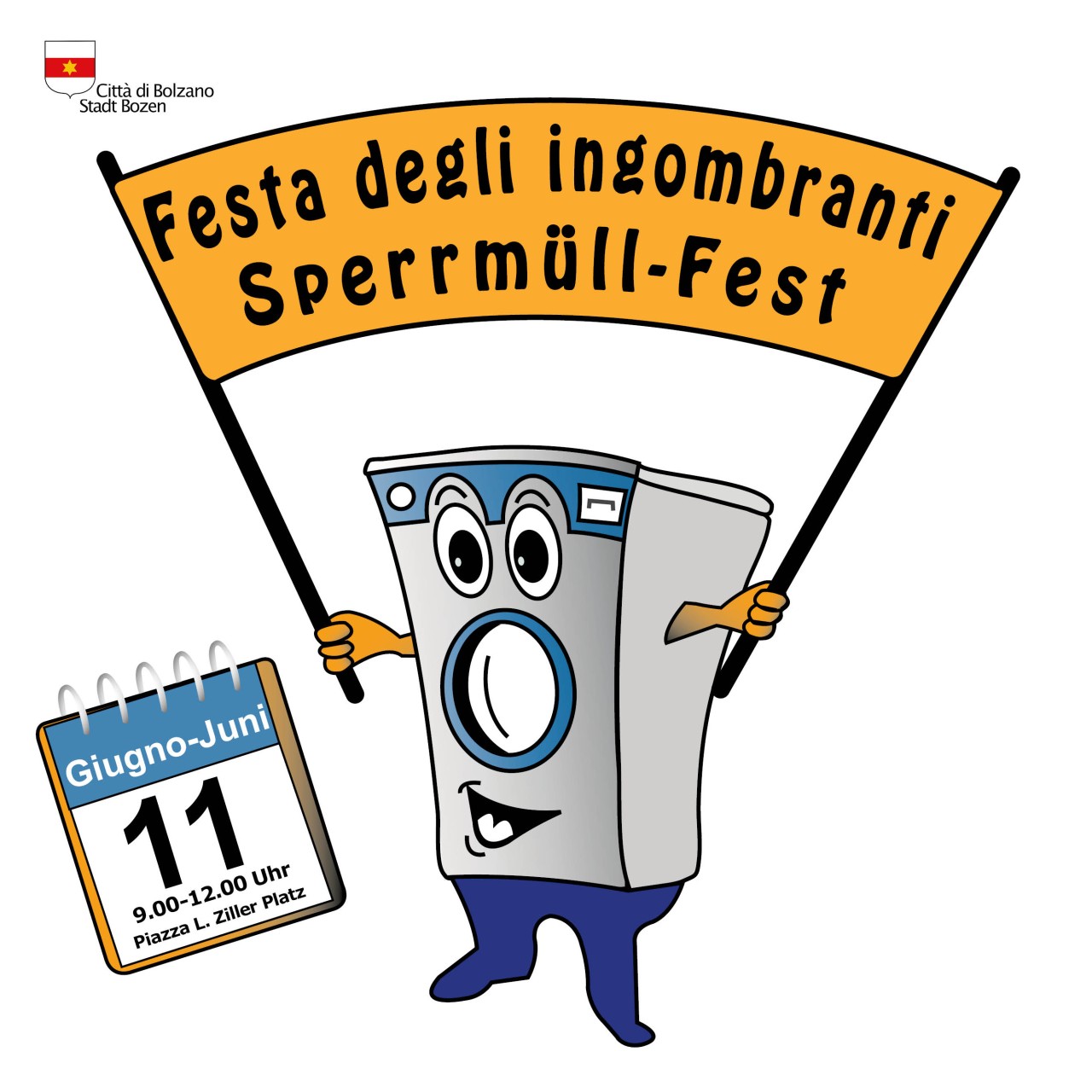 Festa degli ingombranti sabato 18/6/2016 in Piazza L. Ziller