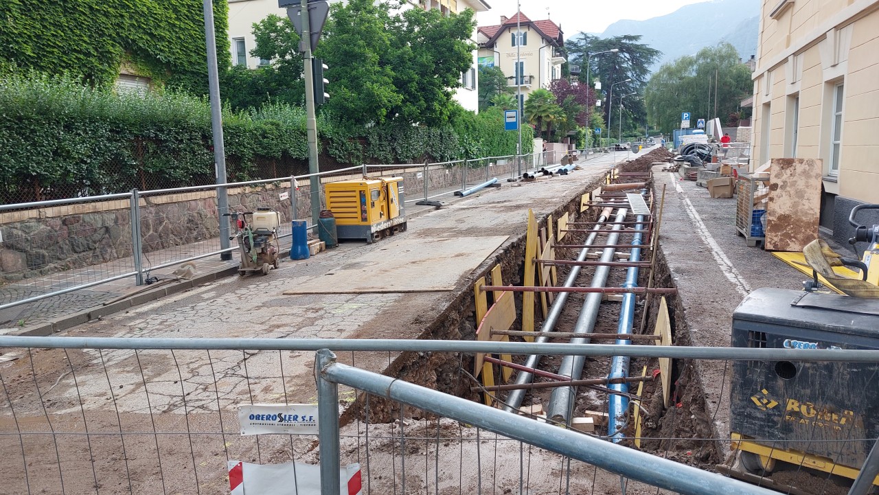 Baustelle in der Fagenstraße 2024