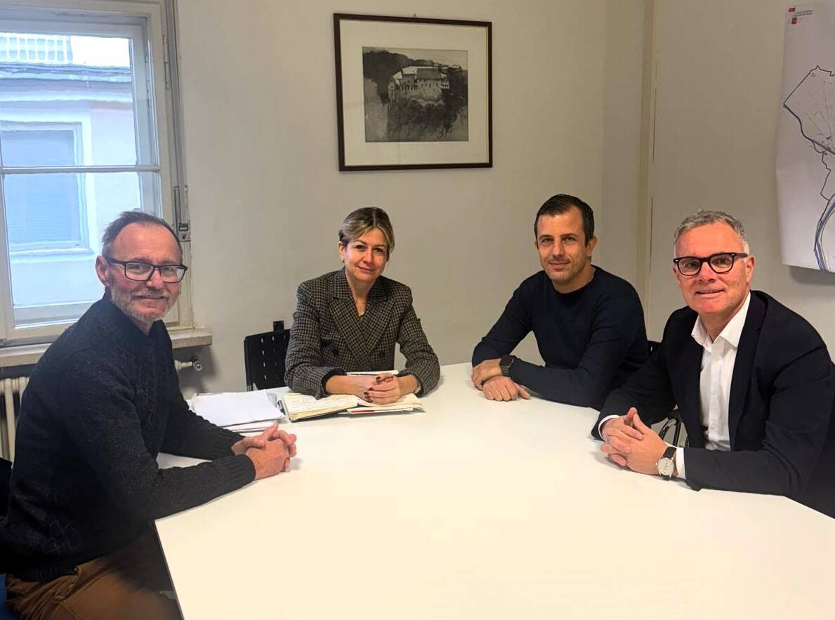 Kilian Bedin, Johanna Ramoser, Marco Caruso und Matthias Fulterer